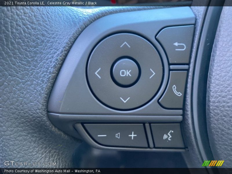 Celestite Gray Metallic / Black 2021 Toyota Corolla LE