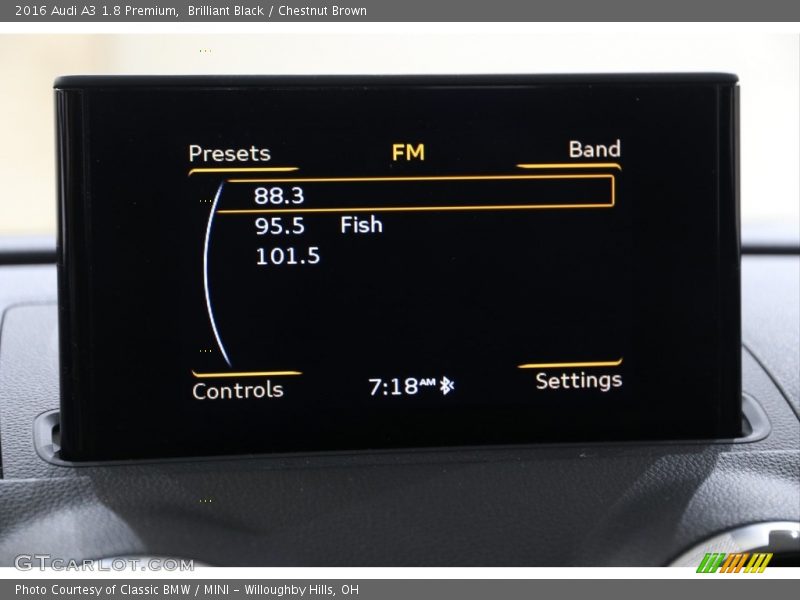 Brilliant Black / Chestnut Brown 2016 Audi A3 1.8 Premium