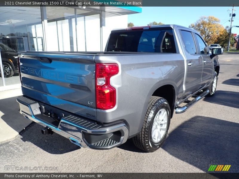 Silver Ice Metallic / Jet Black 2021 Chevrolet Silverado 1500 LT Crew Cab 4x4