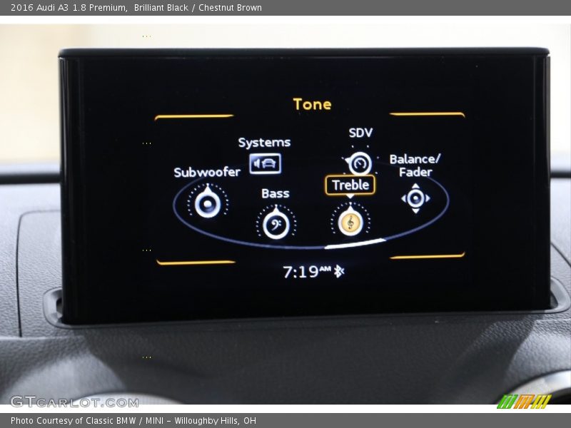 Brilliant Black / Chestnut Brown 2016 Audi A3 1.8 Premium
