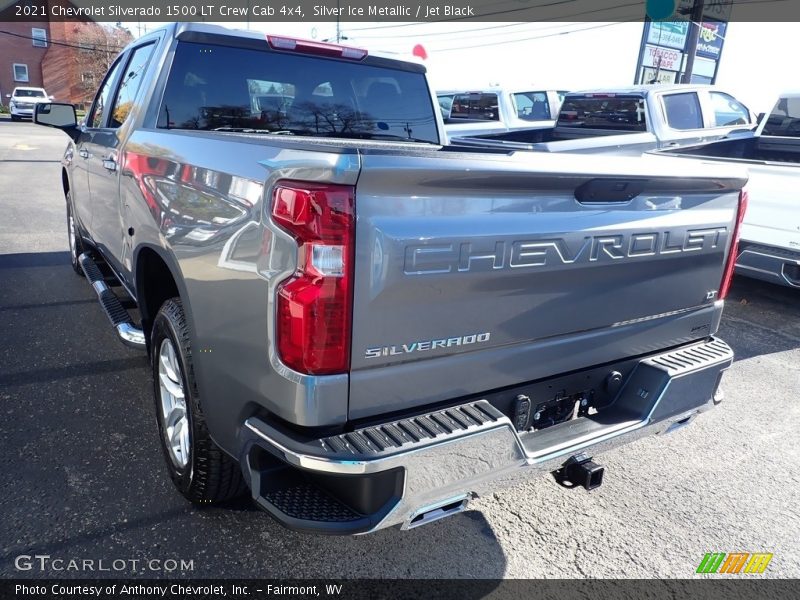 Silver Ice Metallic / Jet Black 2021 Chevrolet Silverado 1500 LT Crew Cab 4x4