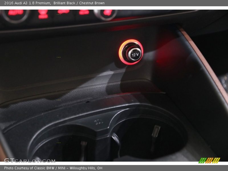 Brilliant Black / Chestnut Brown 2016 Audi A3 1.8 Premium