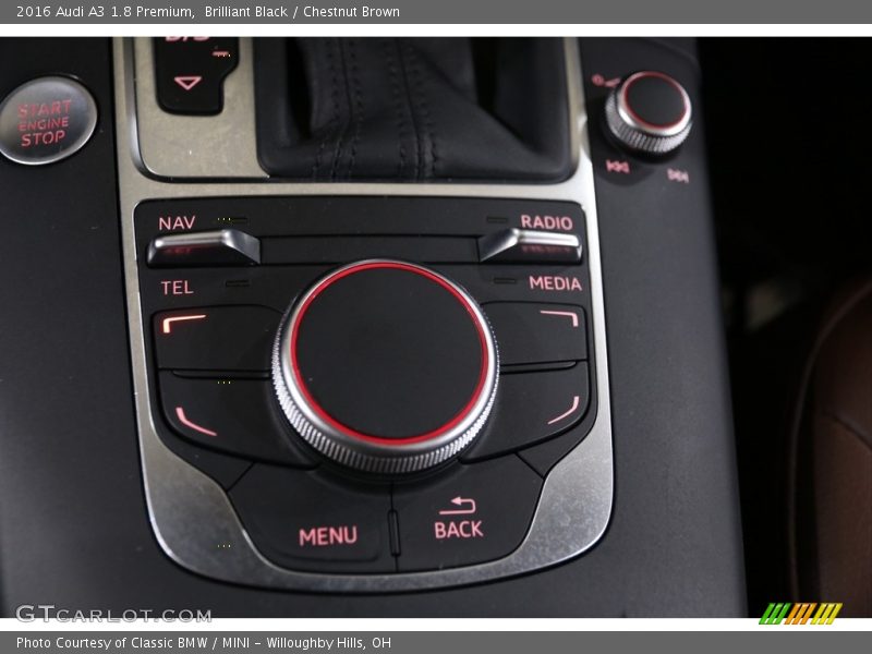 Brilliant Black / Chestnut Brown 2016 Audi A3 1.8 Premium