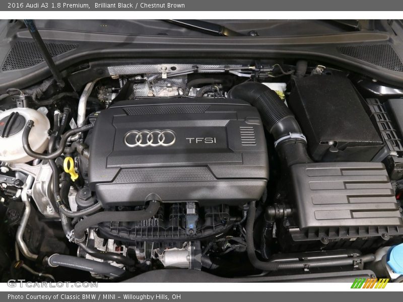 Brilliant Black / Chestnut Brown 2016 Audi A3 1.8 Premium