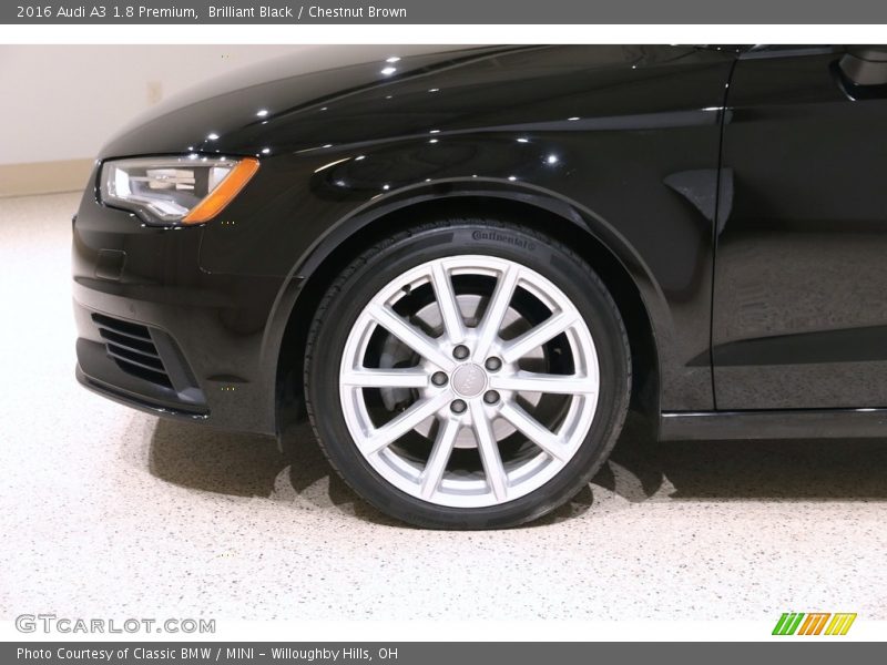Brilliant Black / Chestnut Brown 2016 Audi A3 1.8 Premium