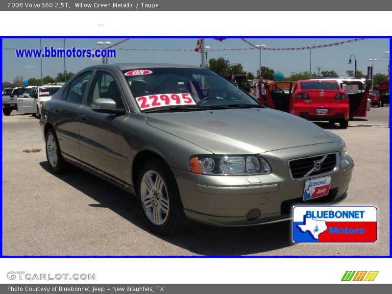 Willow Green Metallic / Taupe 2008 Volvo S60 2.5T