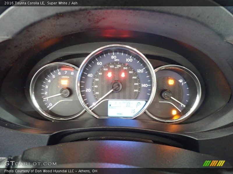 Super White / Ash 2016 Toyota Corolla LE