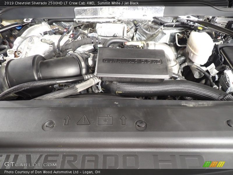 Summit White / Jet Black 2019 Chevrolet Silverado 2500HD LT Crew Cab 4WD