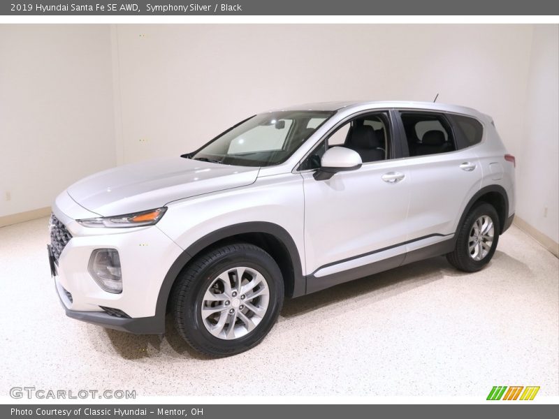 Symphony Silver / Black 2019 Hyundai Santa Fe SE AWD