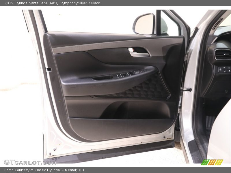 Symphony Silver / Black 2019 Hyundai Santa Fe SE AWD
