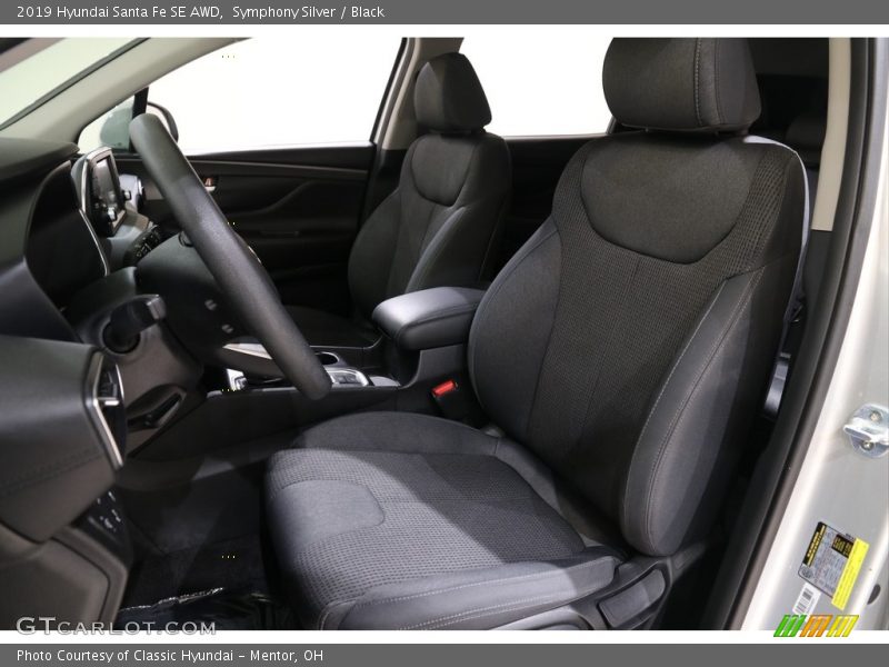 Symphony Silver / Black 2019 Hyundai Santa Fe SE AWD