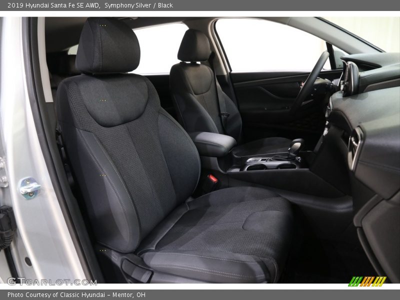 Symphony Silver / Black 2019 Hyundai Santa Fe SE AWD