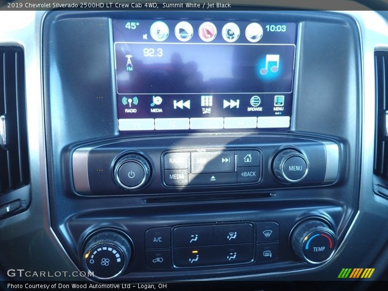 Summit White / Jet Black 2019 Chevrolet Silverado 2500HD LT Crew Cab 4WD