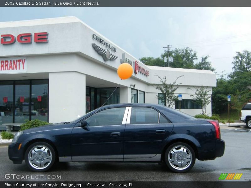 Blue Onyx / Light Neutral 2003 Cadillac CTS Sedan