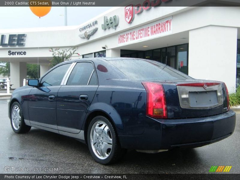 Blue Onyx / Light Neutral 2003 Cadillac CTS Sedan