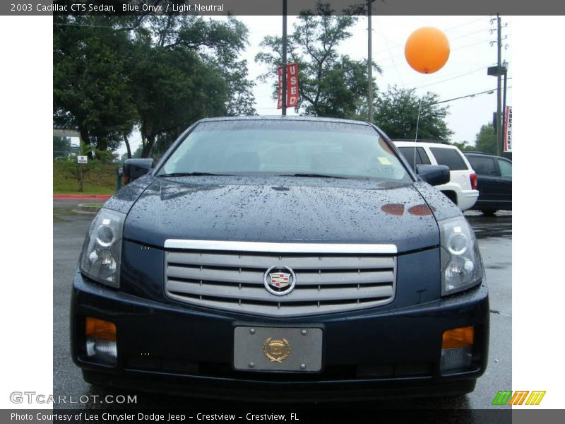 Blue Onyx / Light Neutral 2003 Cadillac CTS Sedan