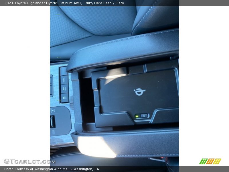 Ruby Flare Pearl / Black 2021 Toyota Highlander Hybrid Platinum AWD