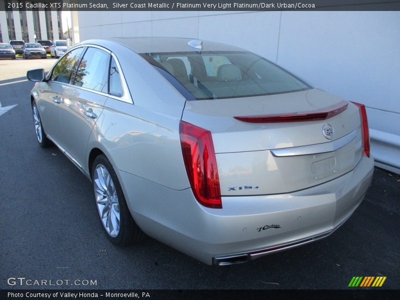 Silver Coast Metallic / Platinum Very Light Platinum/Dark Urban/Cocoa 2015 Cadillac XTS Platinum Sedan