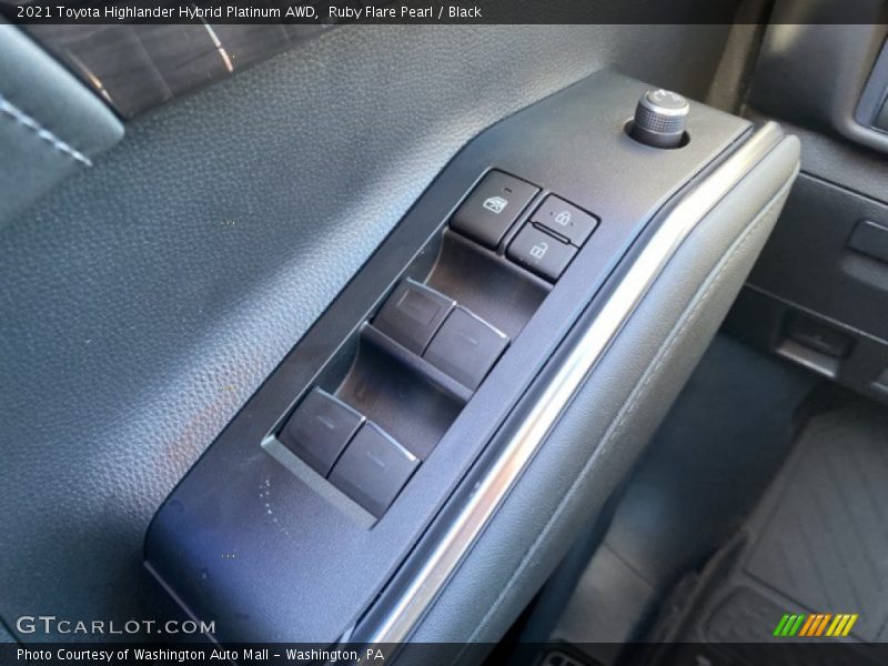 Ruby Flare Pearl / Black 2021 Toyota Highlander Hybrid Platinum AWD