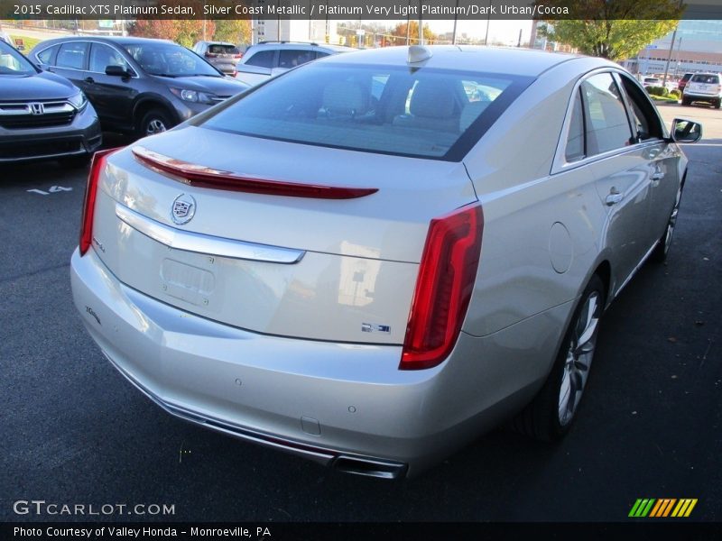Silver Coast Metallic / Platinum Very Light Platinum/Dark Urban/Cocoa 2015 Cadillac XTS Platinum Sedan