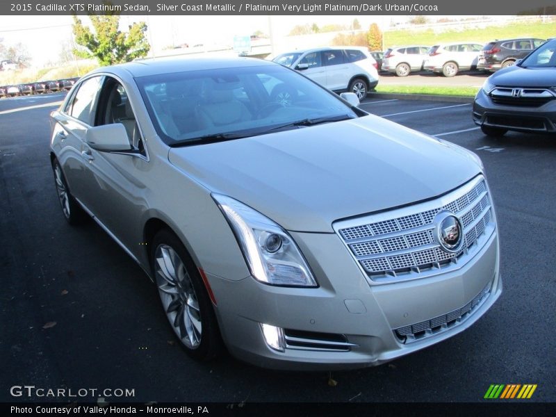 Silver Coast Metallic / Platinum Very Light Platinum/Dark Urban/Cocoa 2015 Cadillac XTS Platinum Sedan