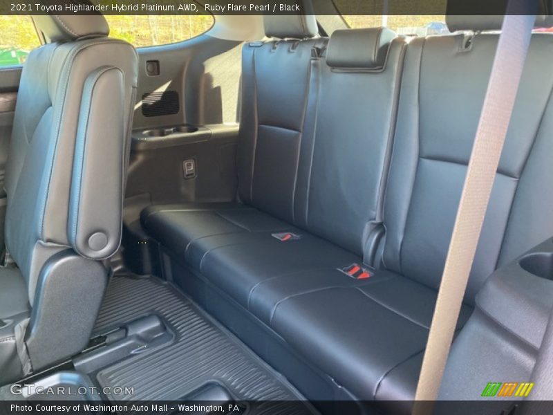 Ruby Flare Pearl / Black 2021 Toyota Highlander Hybrid Platinum AWD