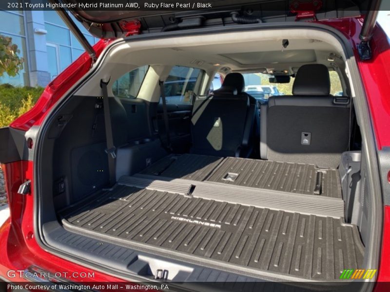 Ruby Flare Pearl / Black 2021 Toyota Highlander Hybrid Platinum AWD