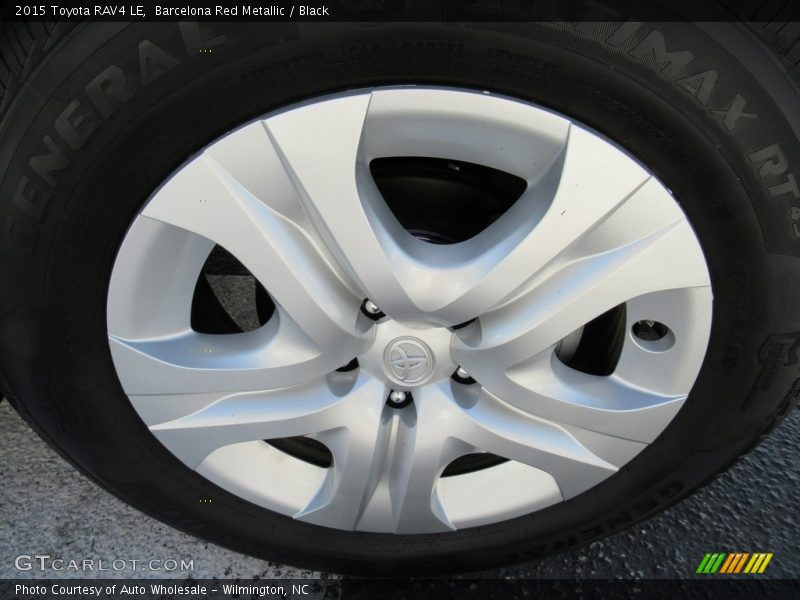 Barcelona Red Metallic / Black 2015 Toyota RAV4 LE