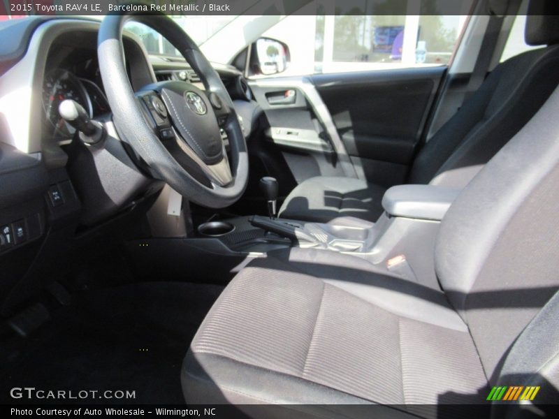 Barcelona Red Metallic / Black 2015 Toyota RAV4 LE