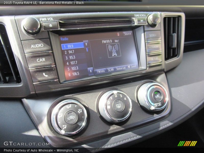Barcelona Red Metallic / Black 2015 Toyota RAV4 LE
