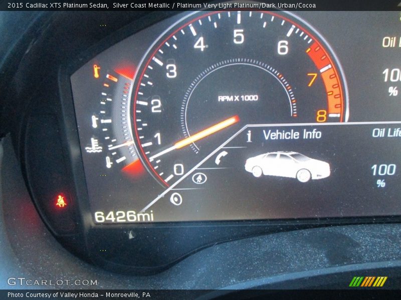 Silver Coast Metallic / Platinum Very Light Platinum/Dark Urban/Cocoa 2015 Cadillac XTS Platinum Sedan