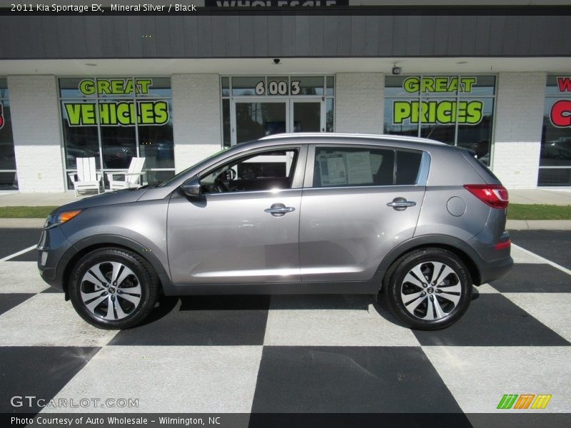 Mineral Silver / Black 2011 Kia Sportage EX