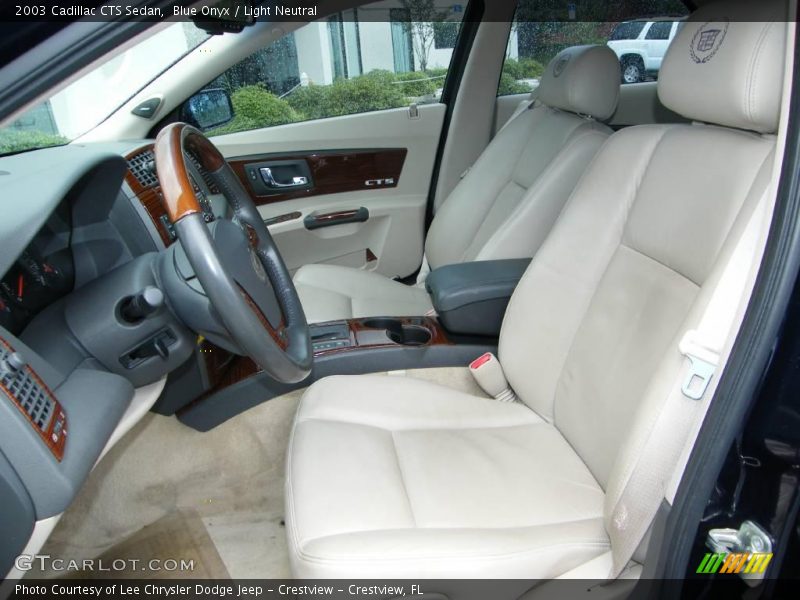 Blue Onyx / Light Neutral 2003 Cadillac CTS Sedan