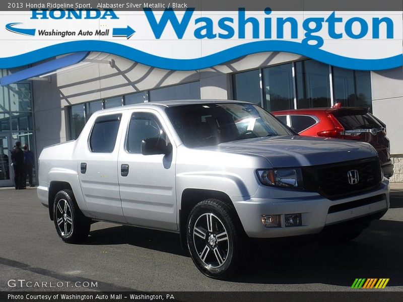 Alabaster Silver Metallic / Black 2013 Honda Ridgeline Sport