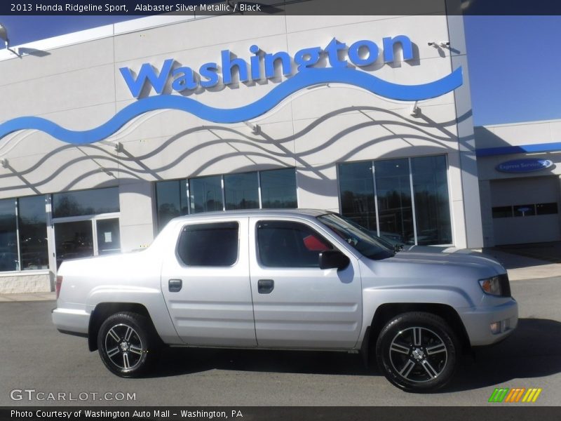 Alabaster Silver Metallic / Black 2013 Honda Ridgeline Sport