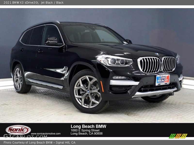 Jet Black / Black 2021 BMW X3 sDrive30i