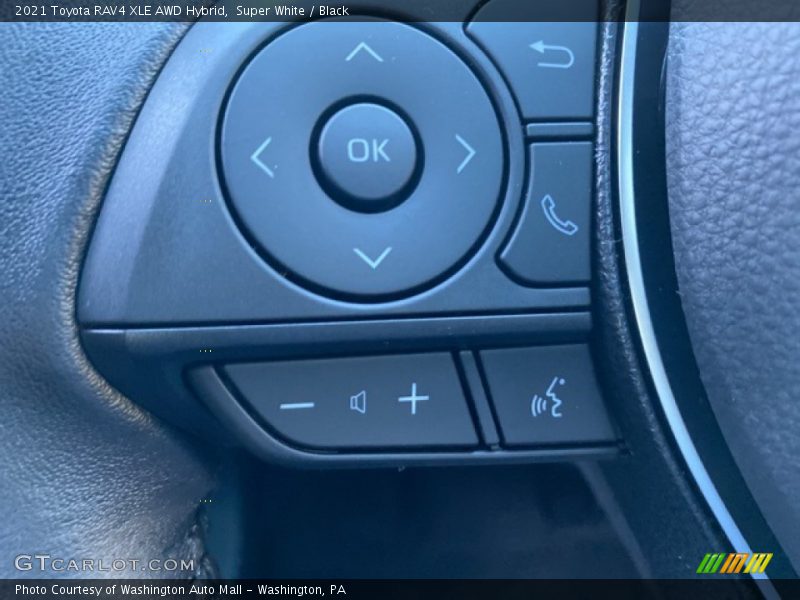 Super White / Black 2021 Toyota RAV4 XLE AWD Hybrid