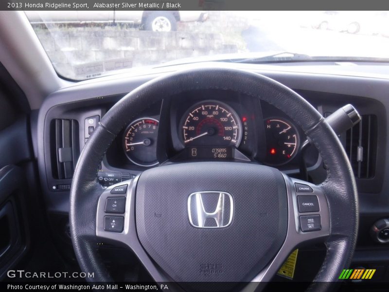 Alabaster Silver Metallic / Black 2013 Honda Ridgeline Sport