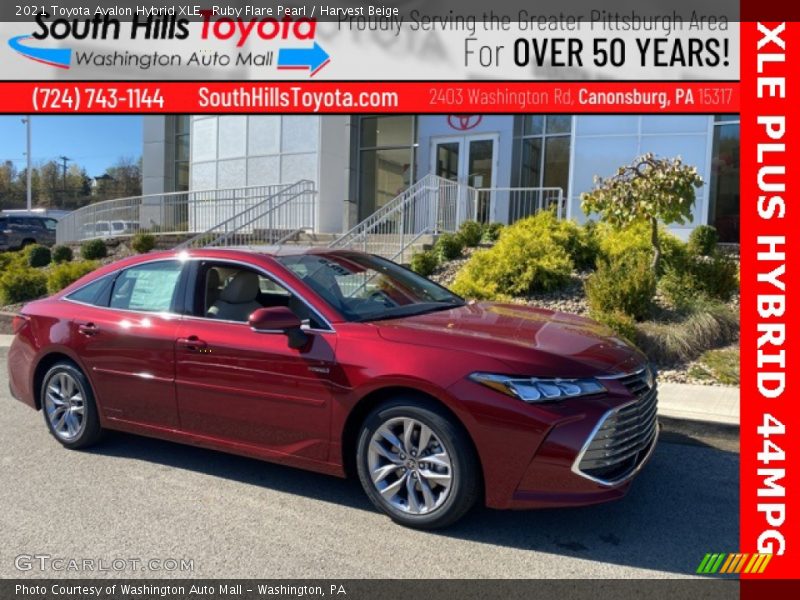 Ruby Flare Pearl / Harvest Beige 2021 Toyota Avalon Hybrid XLE