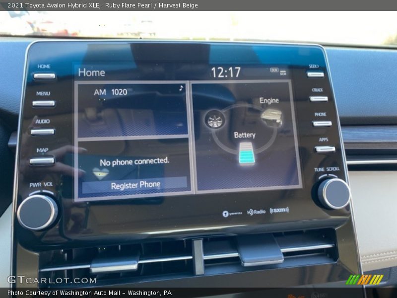 Controls of 2021 Avalon Hybrid XLE