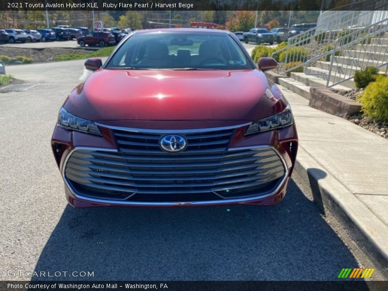 Ruby Flare Pearl / Harvest Beige 2021 Toyota Avalon Hybrid XLE