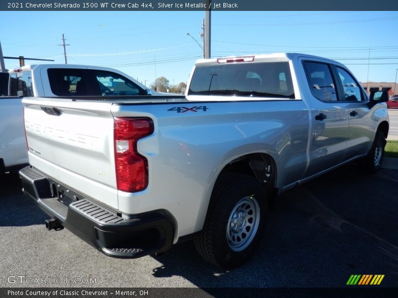 Silver Ice Metallic / Jet Black 2021 Chevrolet Silverado 1500 WT Crew Cab 4x4