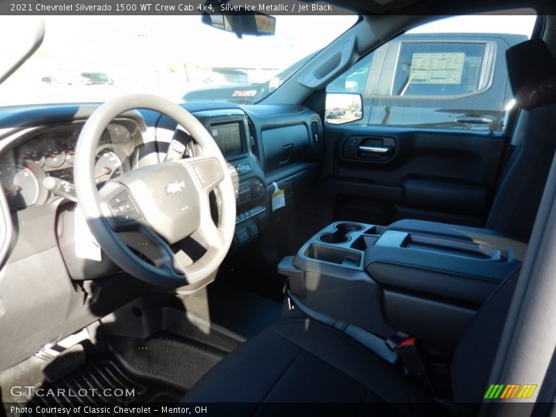 Silver Ice Metallic / Jet Black 2021 Chevrolet Silverado 1500 WT Crew Cab 4x4