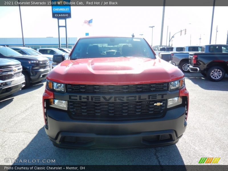 Red Hot / Jet Black 2021 Chevrolet Silverado 1500 WT Double Cab