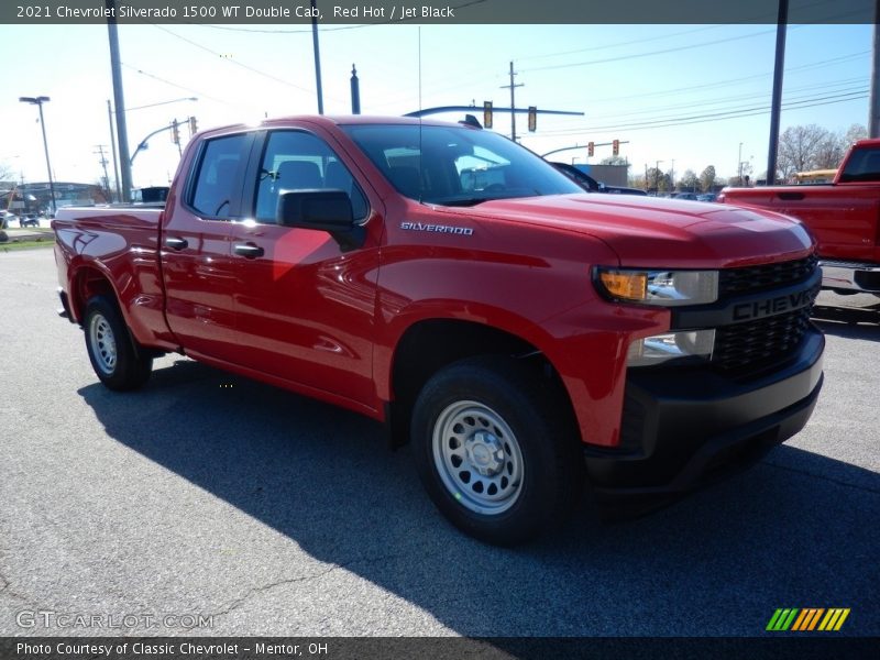Red Hot / Jet Black 2021 Chevrolet Silverado 1500 WT Double Cab