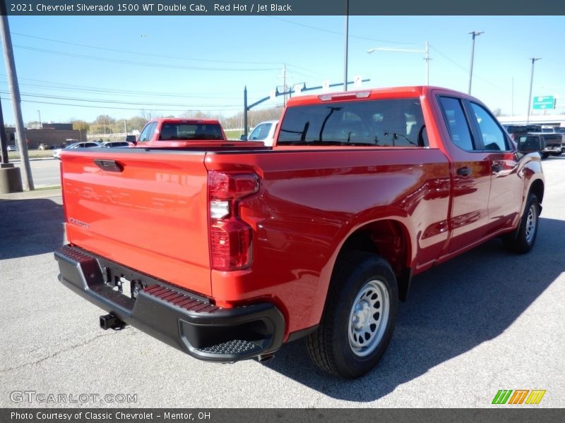 Red Hot / Jet Black 2021 Chevrolet Silverado 1500 WT Double Cab
