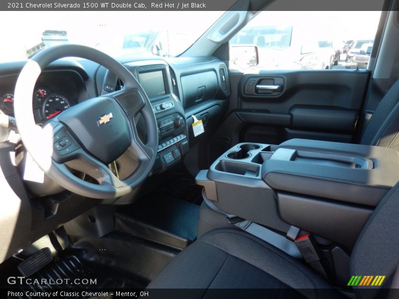 Red Hot / Jet Black 2021 Chevrolet Silverado 1500 WT Double Cab
