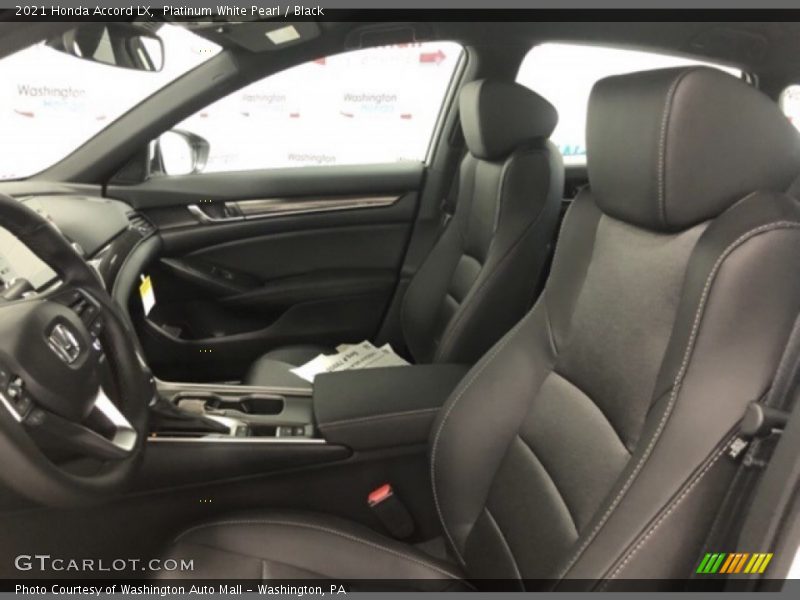 Platinum White Pearl / Black 2021 Honda Accord LX