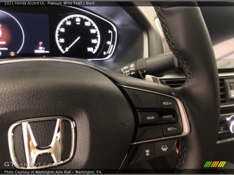 Platinum White Pearl / Black 2021 Honda Accord LX
