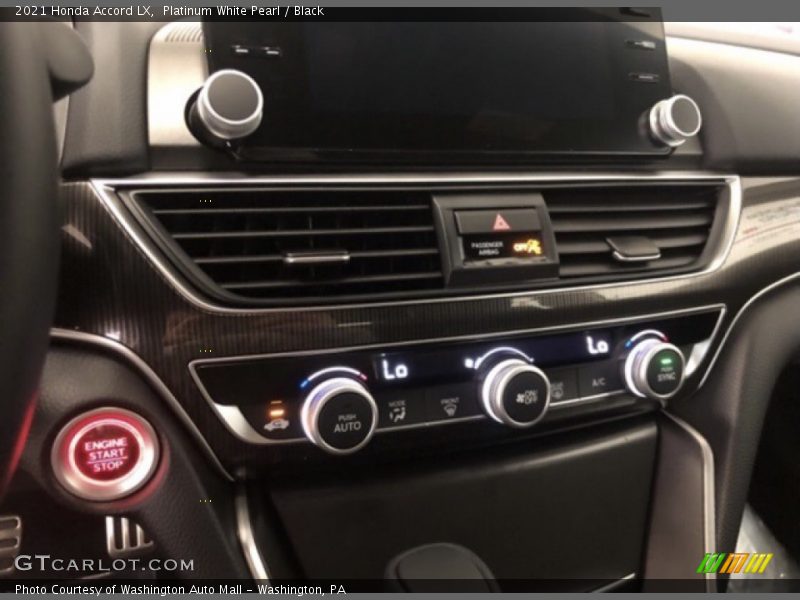 Platinum White Pearl / Black 2021 Honda Accord LX
